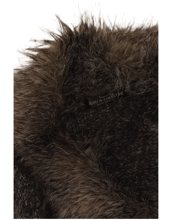 Juju & Christine Dame Overfrakke UK 14 Medium Grå