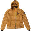Napapijri Polstret hættejakke til kvinder UK 10 Small Gold Polyester