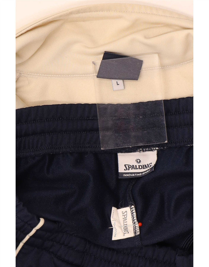 Spalding fuld træningsdragt til mænd Stor Beige Colourblock Polyester