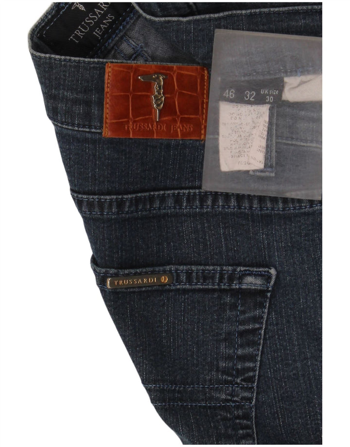 Trussardi lige jeans til kvinder W30 L28 marineblå bomuld