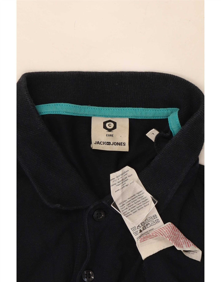 Jack & Jones herre poloskjorte stor marineblå bomuld