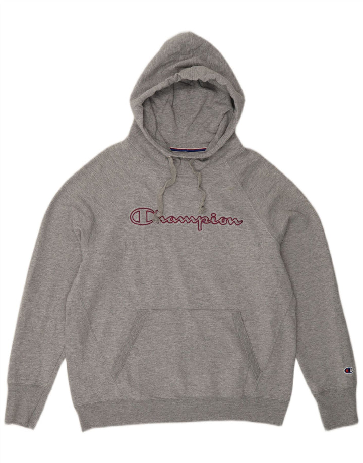 Champion Dame Hættetrøje Jumper UK 16 Large Grå Polyester