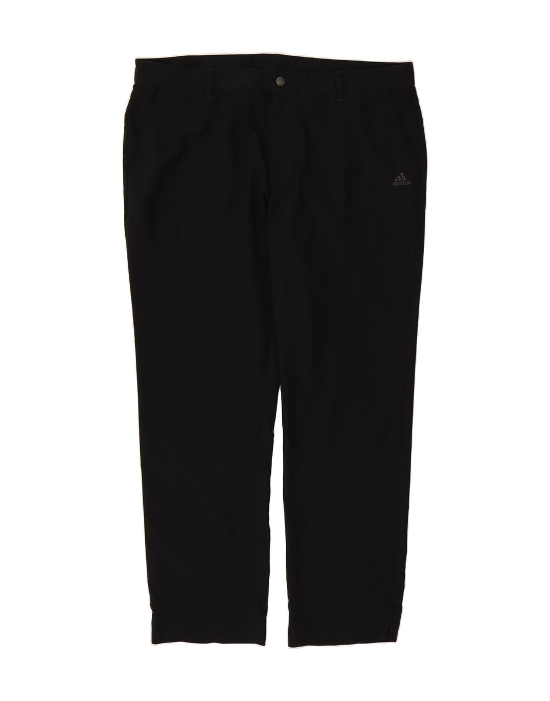 ADIDAS Mens Straight Chino Trousers W40 L32 Black Polyester Vintage Adidas and Second-Hand Adidas from Messina Hembry 