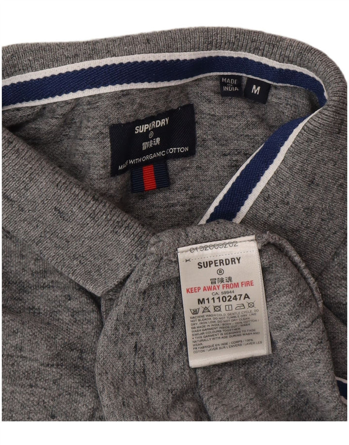 Superdry herre poloshirt mellemgrå bomuld