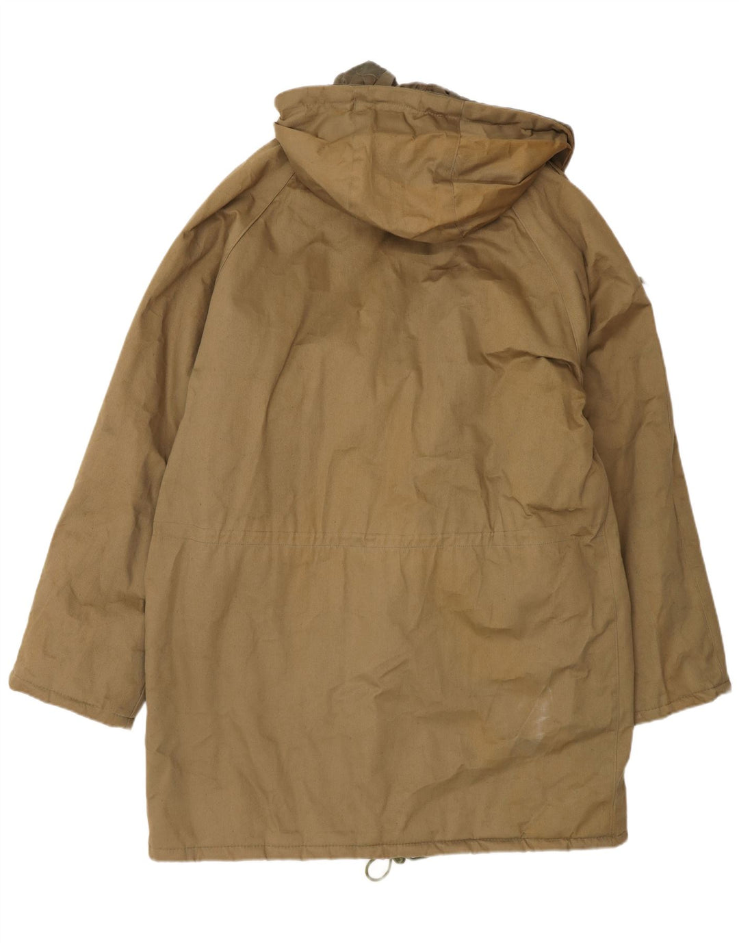 Vintage Herre Hooded Windbreaker Coat IT 56 3XL Khaki