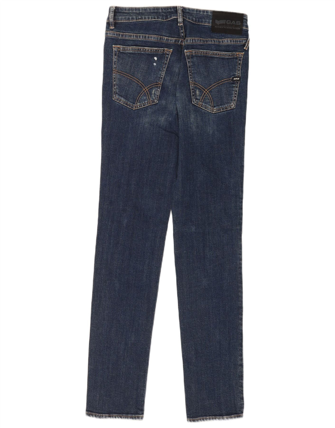 Gas Herre Distressed Slim Jeans W29 L34 Marineblå Bomuld