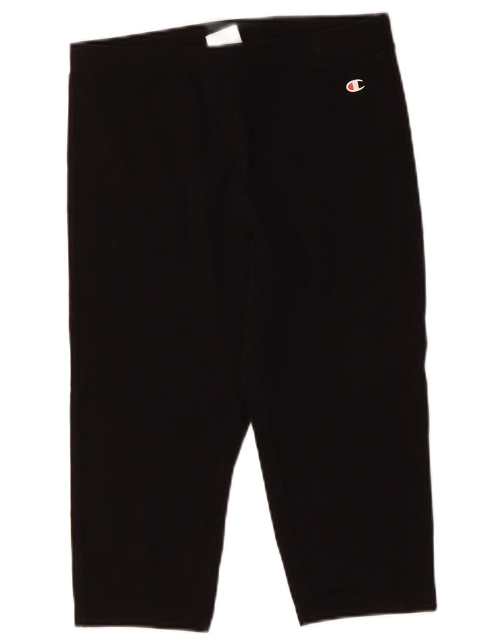 Champion Womens Bermuda Sport Shorts UK 14 Medium Black Bomuld