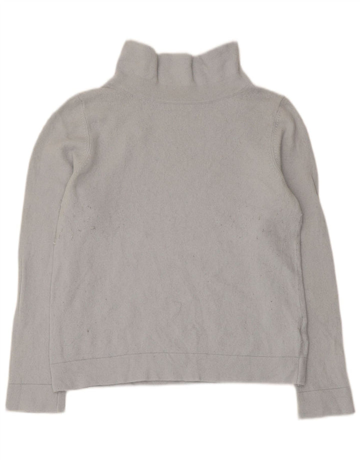 Hobbs Dame Rullehals Sweater UK 14 Stor Grå Uld