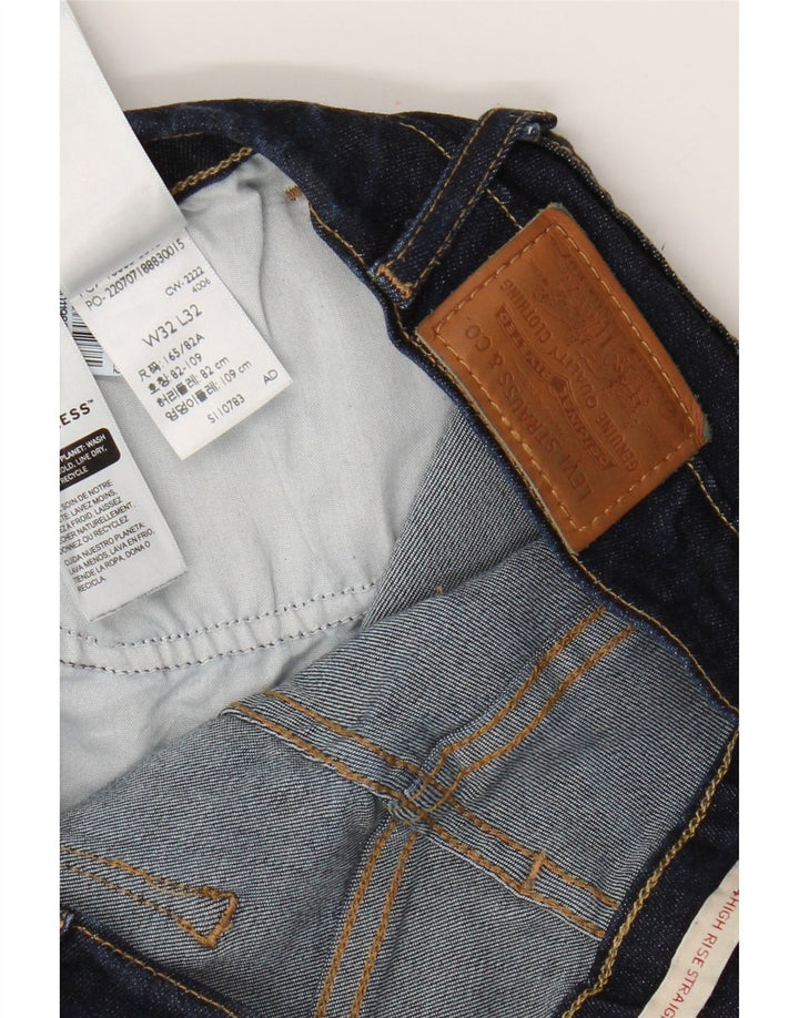 Levi's Dame 724 Højtaljede lige jeans W32 L32 Blå Lyocell