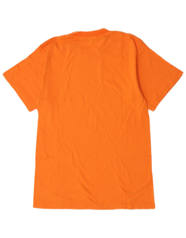 Champion Herre grafisk T-shirt Top Medium Orange Bomuld