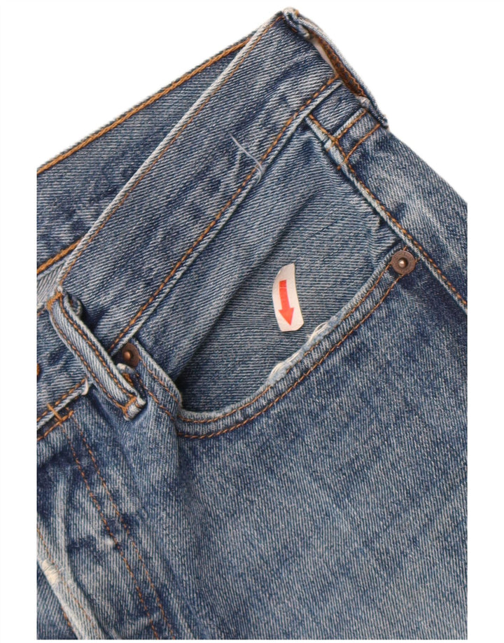 Levi's Herre 501 Straight Jeans W32 L30 Blå Bomuld