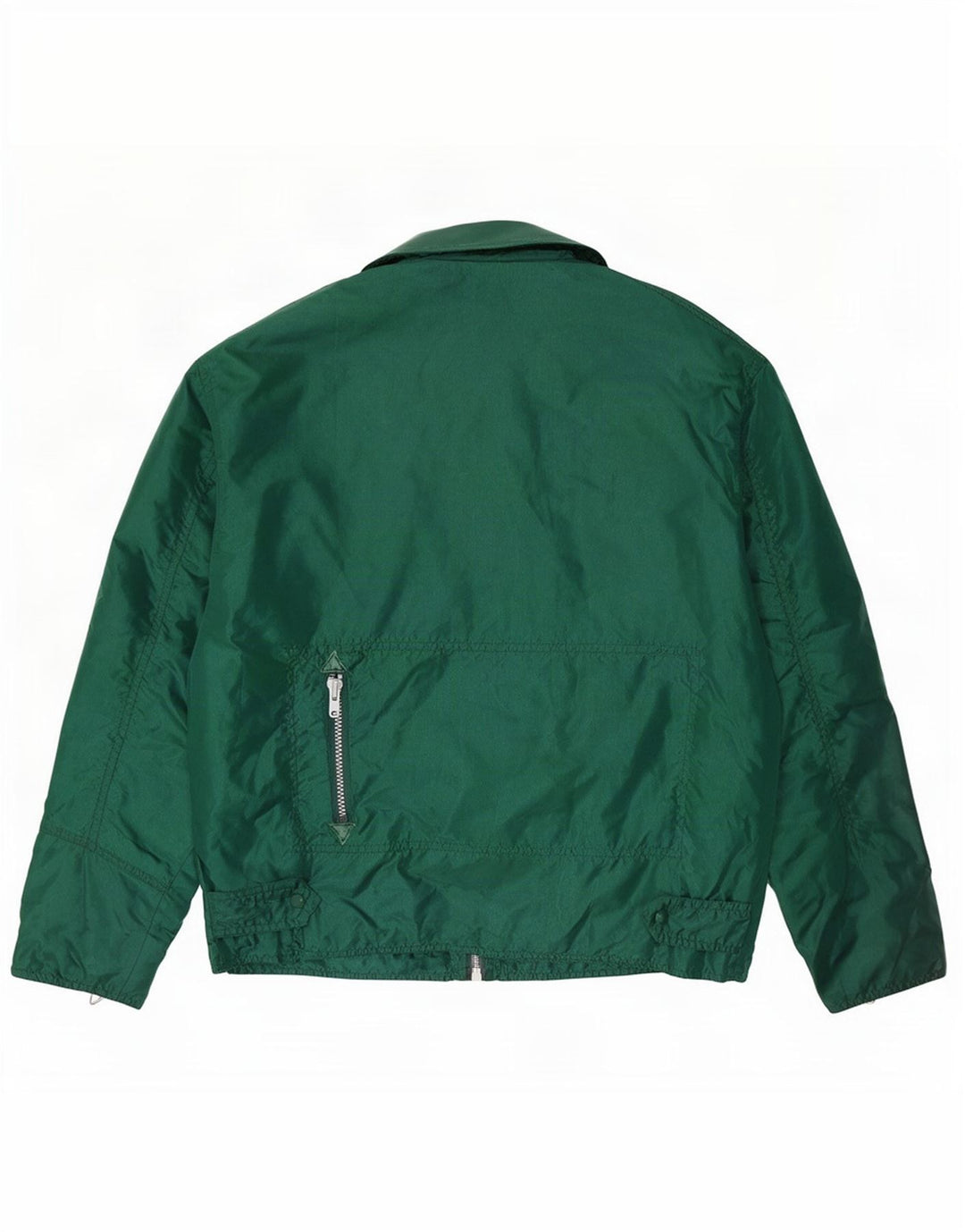 Vintage Bomber Jacket UK 40 Stor Grøn Nylon