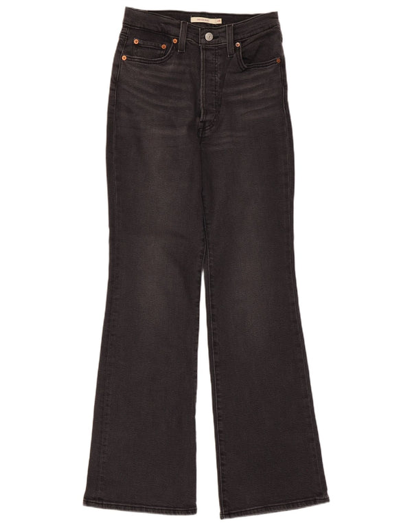 Levi's Dame Ribcage Højtaljede Bootcut Jeans W28 L31 Grå Bomuld