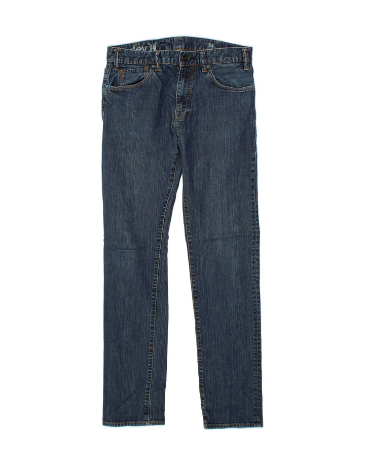 HURLEY Mens Skinny Jeans W32 L33 Blue Cotton Vintage Hurley and Second-Hand Hurley from Messina Hembry 