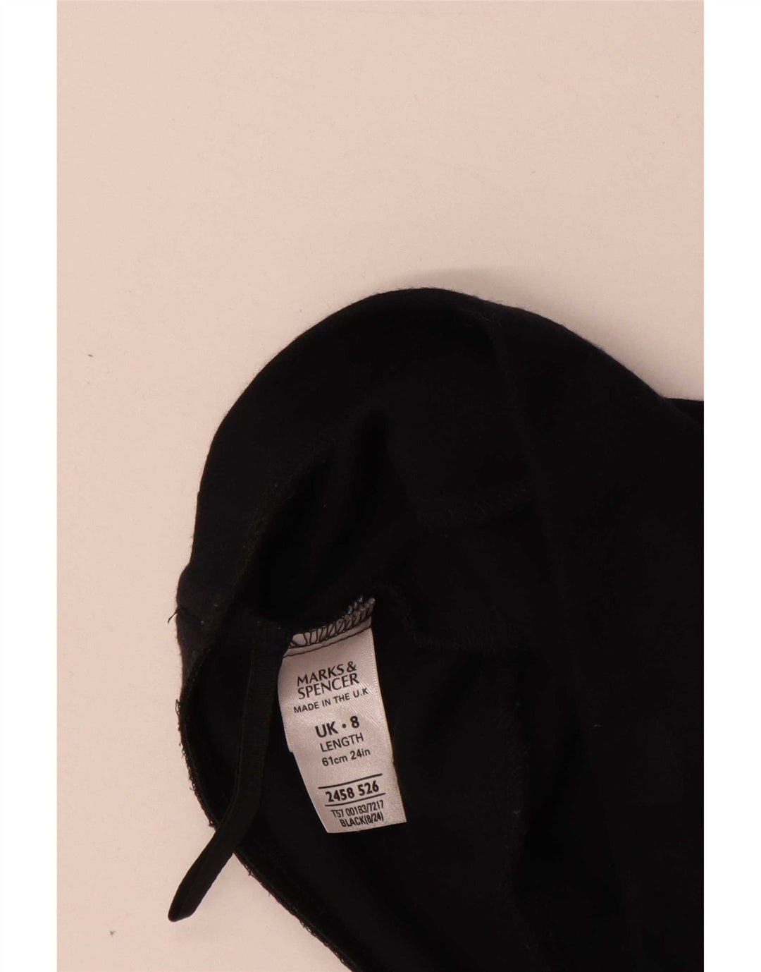 Marks & Spencer A-line nederdel til kvinder UK 8 Small W26 Black Viscose