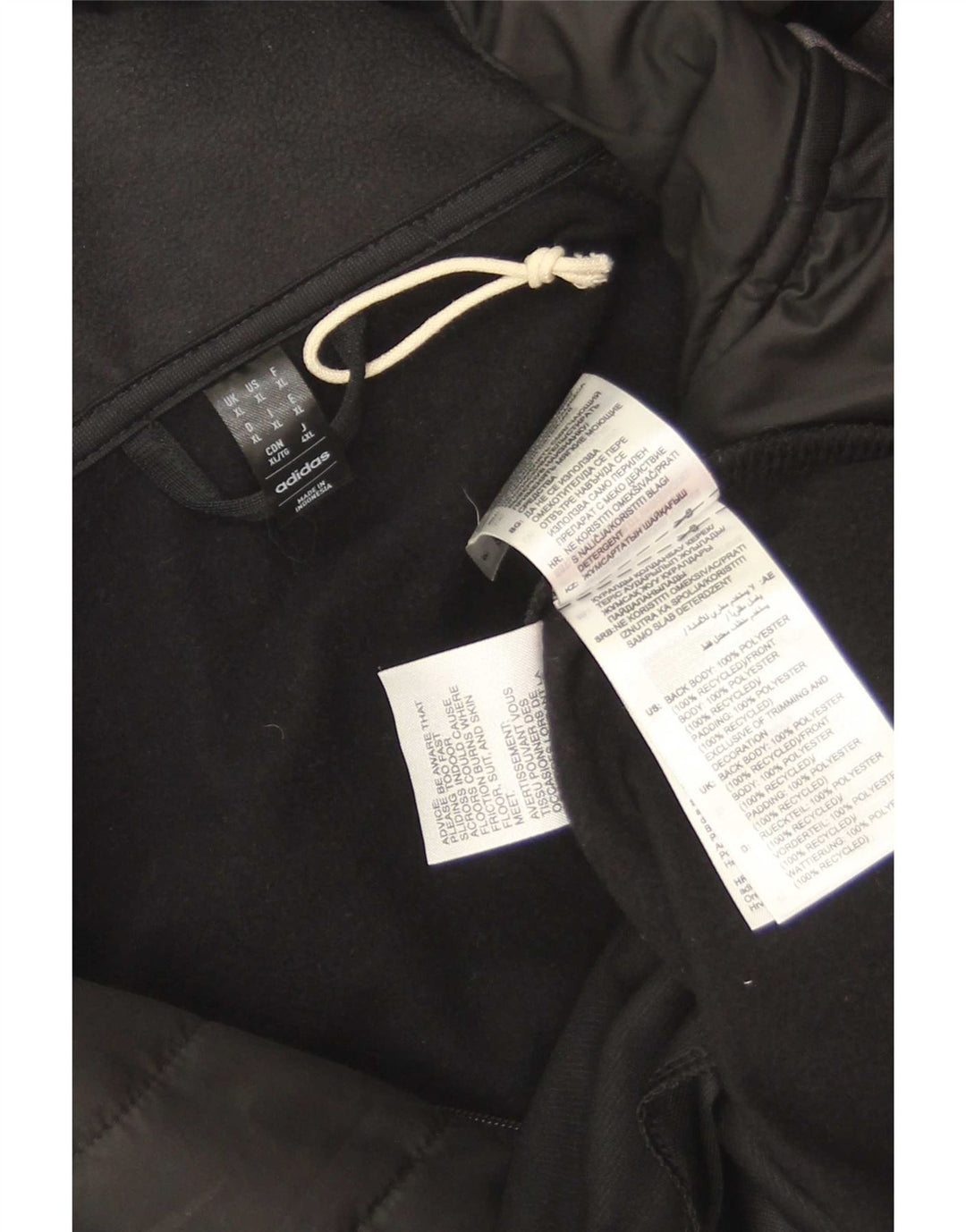 Adidas Herre Aeroready Zip Neck Tracksuit Top Jakke XL Sort Polyester