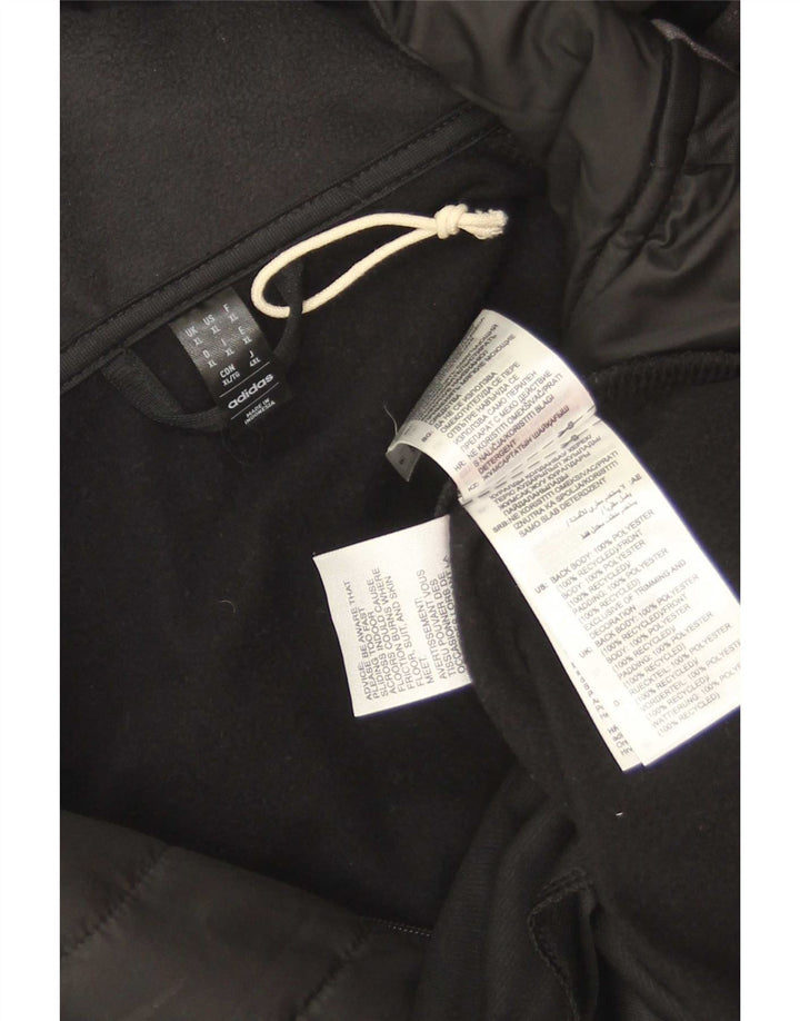 Adidas Herre Aeroready Zip Neck Tracksuit Top Jakke XL Sort Polyester