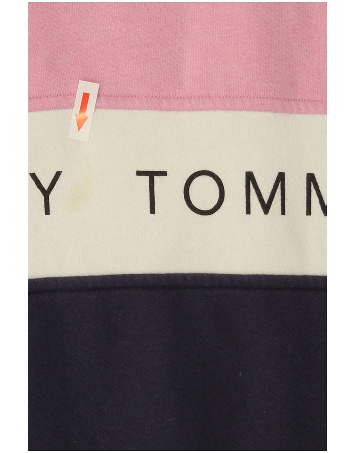 Tommy Hilfiger Graphic Sweatshirt Jumper UK 10 Small Pink