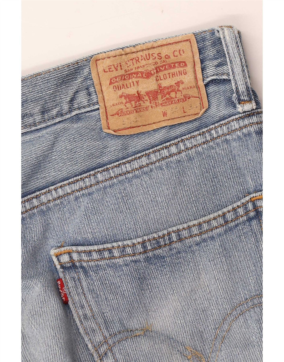 Levi's Mens 550 Relaxed Fit Straight Jeans W34 L34 Blå