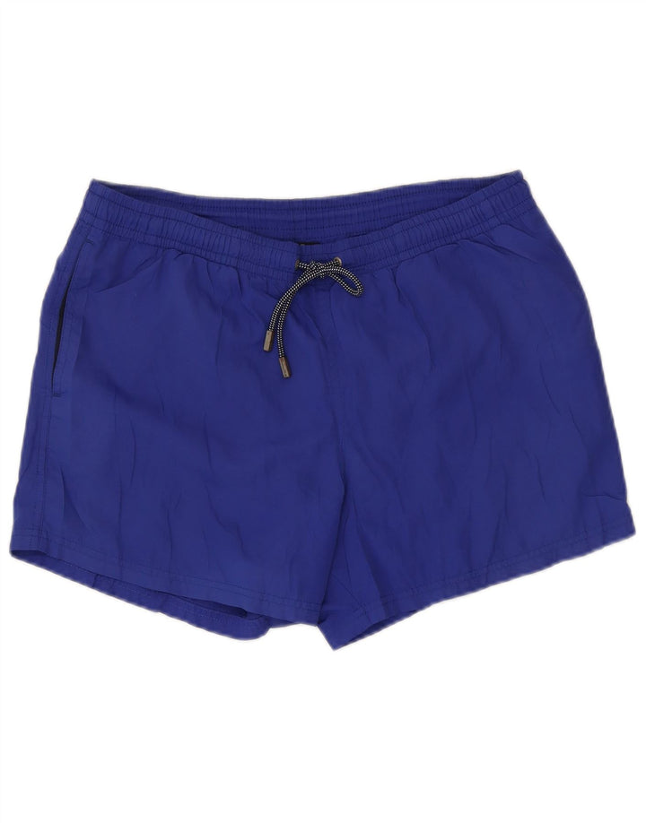 Massimo Dutti Badeshorts til mænd mellemblå polyester