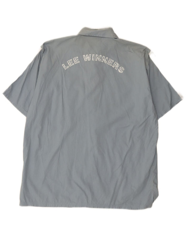 Lee Boys Grafisk kortærmet skjorte 13-14 år Large Blue