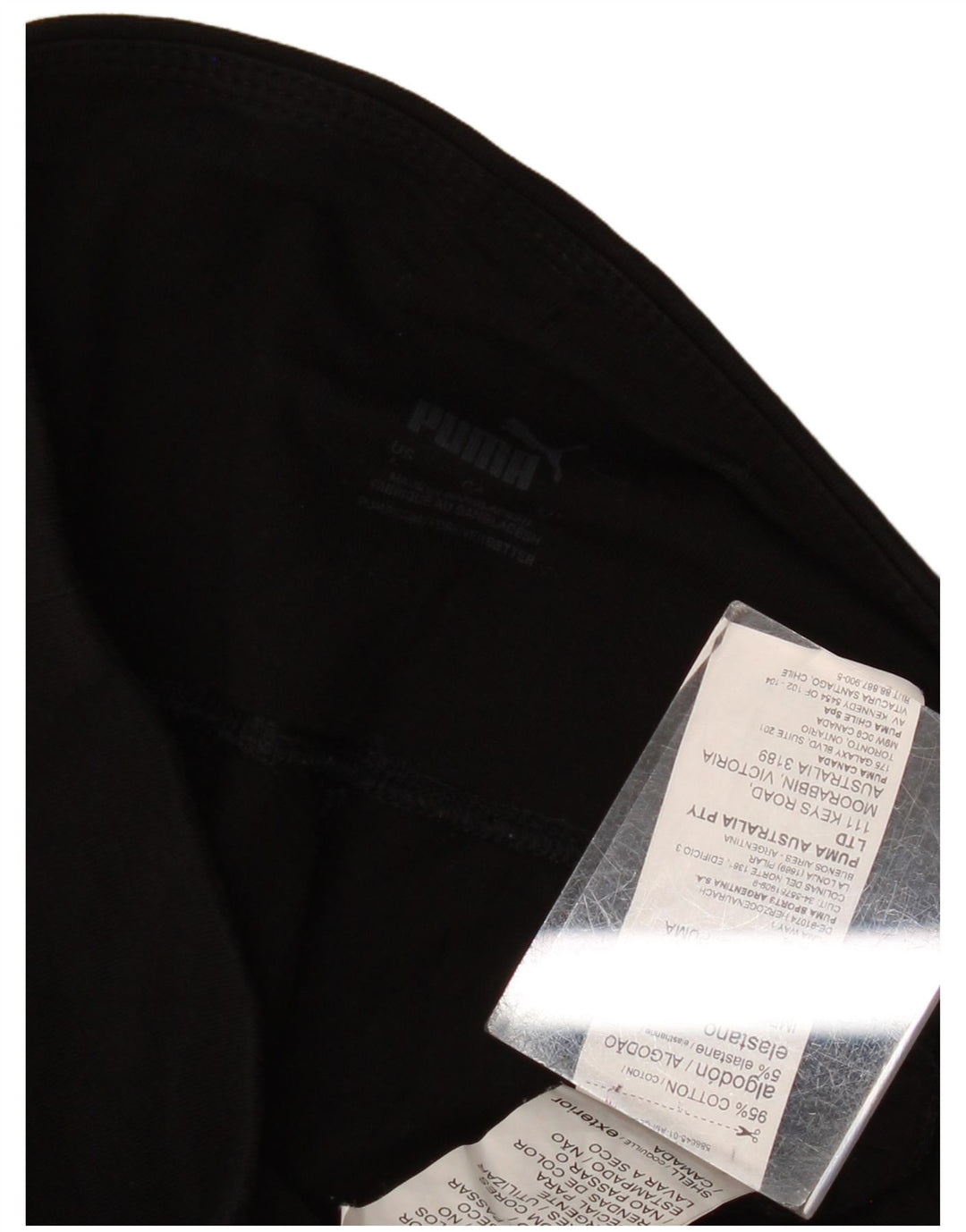 PUMA Grafiske Leggings til kvinder UK 14 Stor sort bomuld