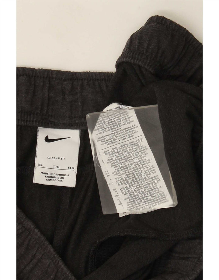 Nike Herre Dri Fit Sportshorts 2XL Grå Bomuld