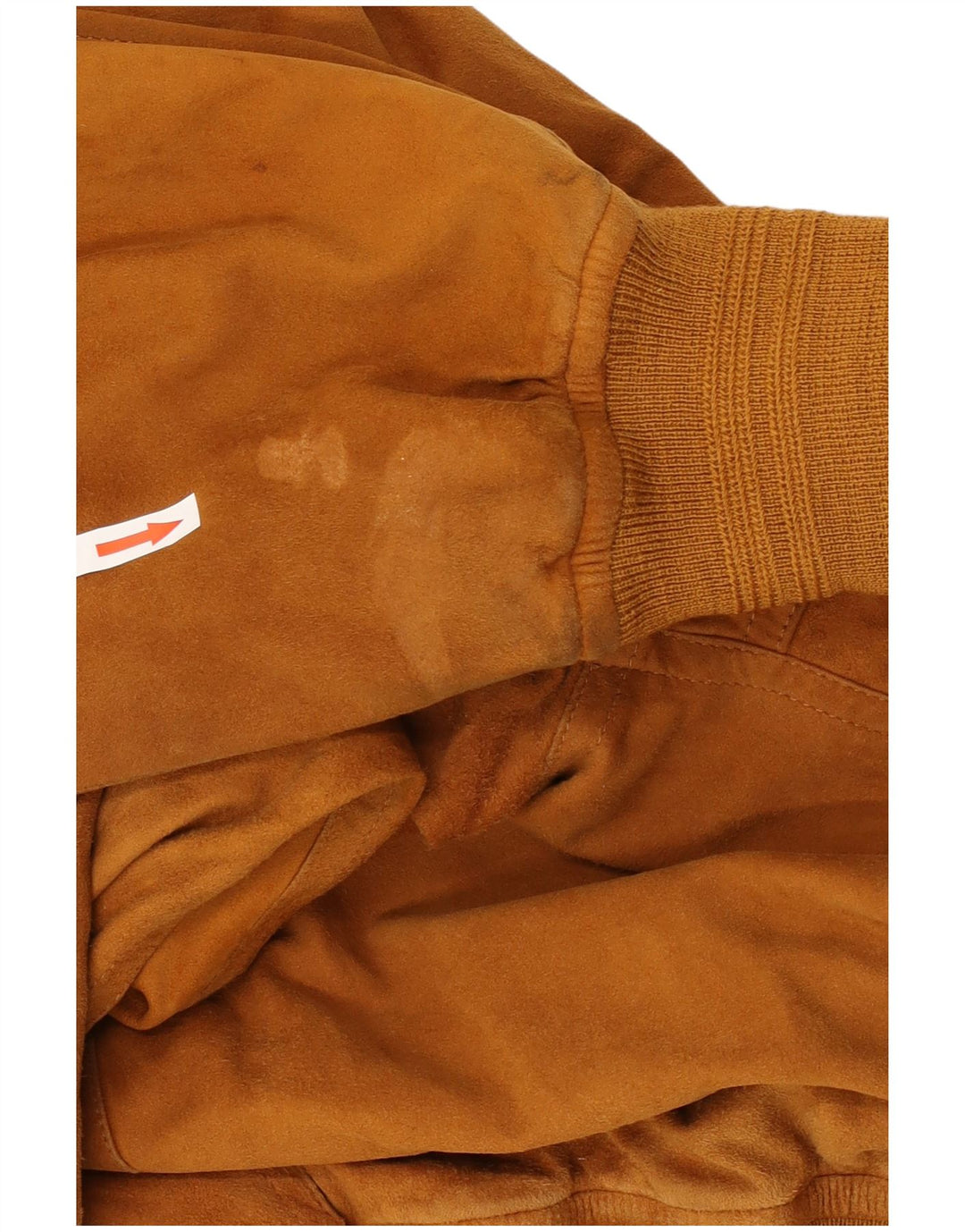 VINTAGE Bomberjakke i ruskind til mænd UK 42 XL Beige