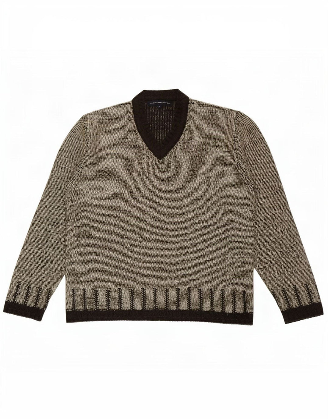 French Connection Herre V-hals sweater Stor Grå Akryl