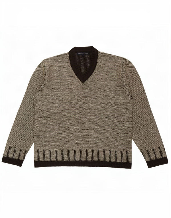French Connection Herre V-hals sweater Stor Grå Akryl