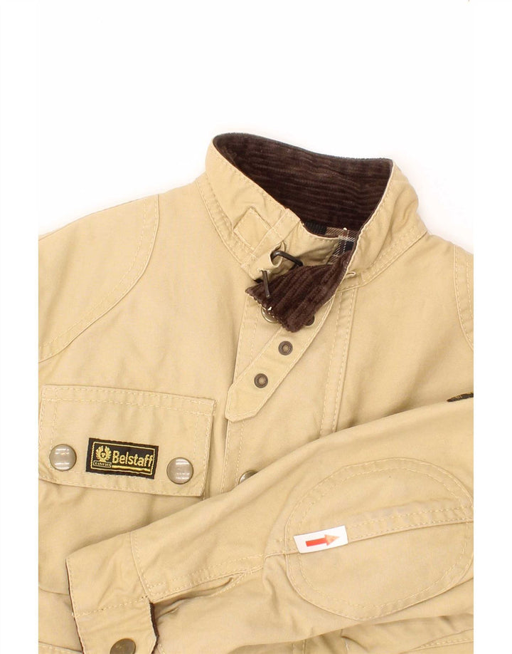 Belstaff Boys Utility Jacket 3-4 år Beige Cotton Biker
