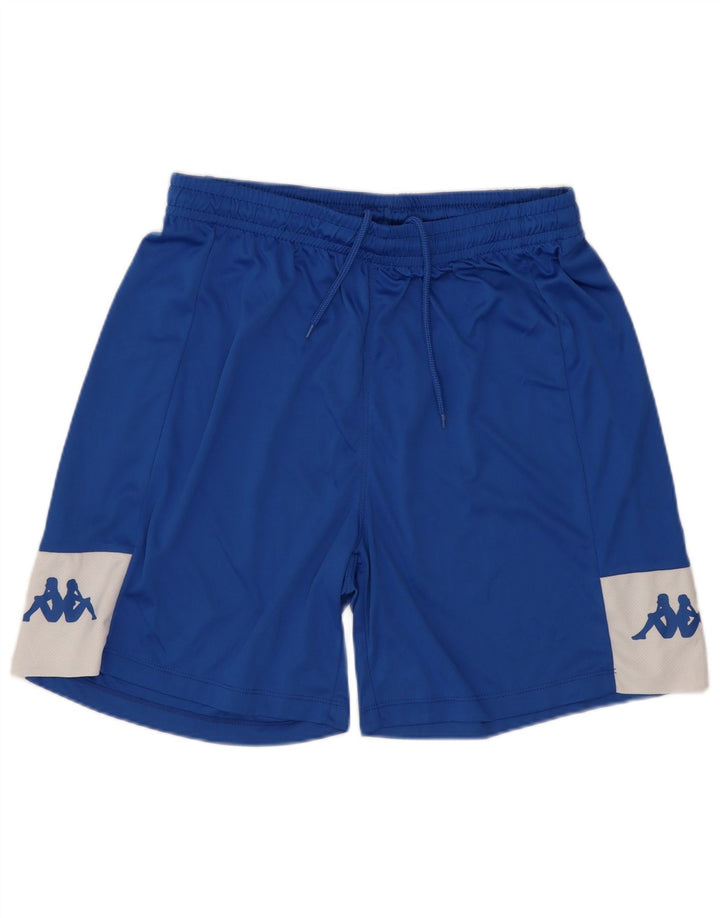 Kappa Herre Graphic Sports Shorts Medium Blue Colourblock Polyester Sports