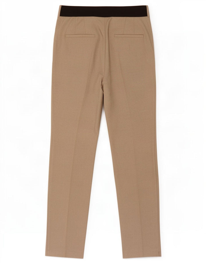 Zara Lige jakkesæt til kvinder Medium W28 L27 Beige Polyester