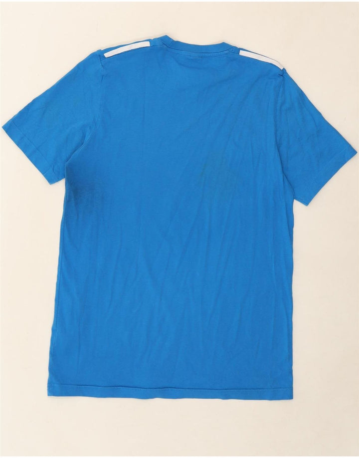 ADIDAS Mens T-Shirt Top Small Blue Cotton Vintage Adidas and Second-Hand Adidas from Messina Hembry 