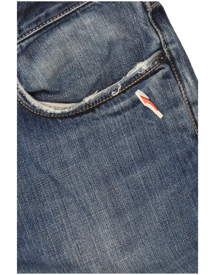 Massimo Dutti Herre Straight Jeans EU 42 Large W32 L30 Blå Bomuld