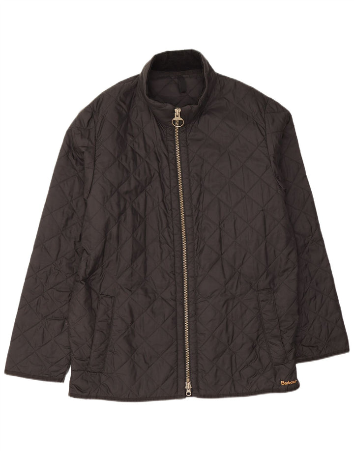 Barbour Herre quiltet jakke UK 38 Medium Sort Polyamid