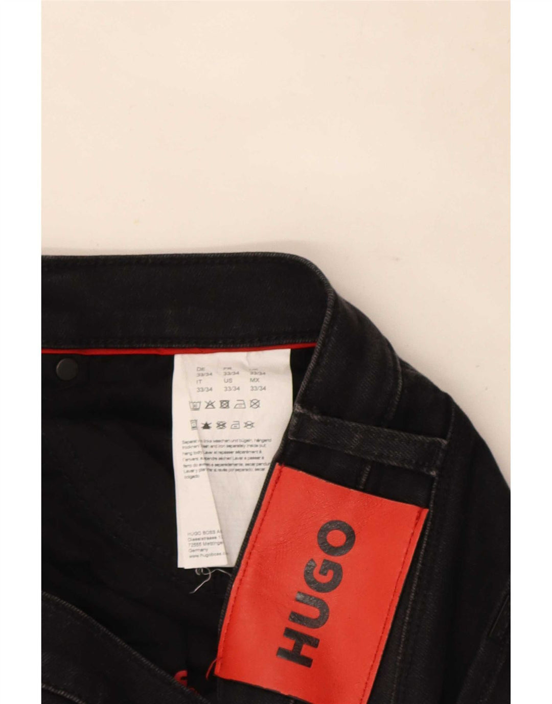 Hugo Boss Herre Slim Jeans W33 L31 Sort Bomuld