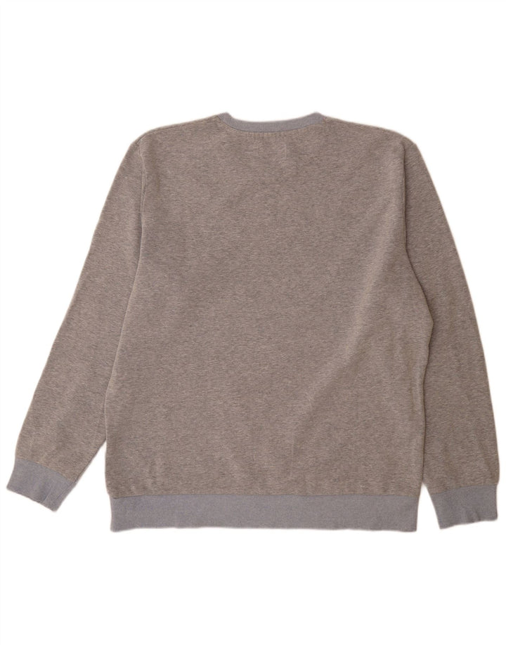 Jack & Jones Herre grafisk sweatshirt jumper 2XL Grå Flecked Polyester