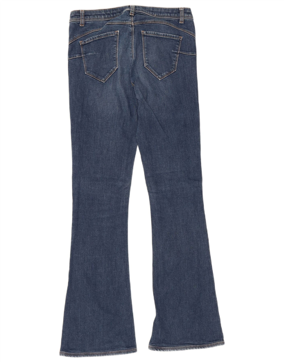 Benetton Dame Flared Jeans W29 L31 Blå Bomuld