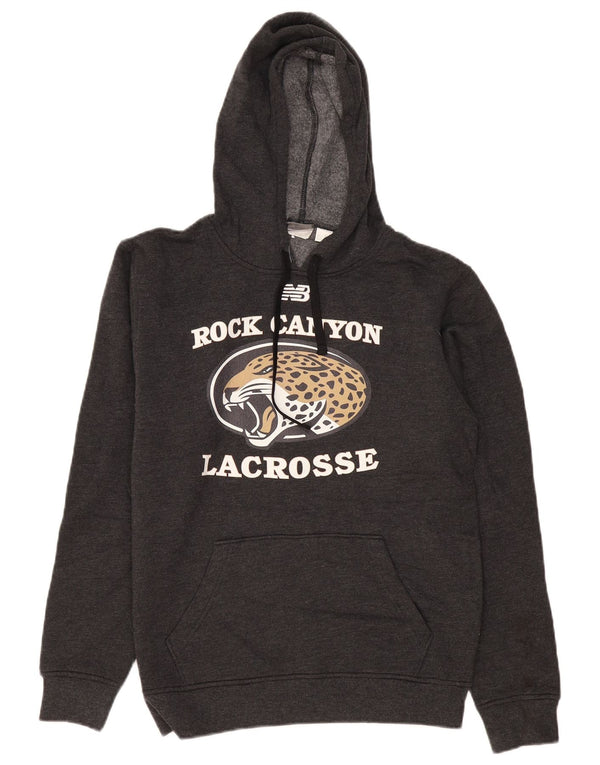 New Balance Herre Rock Canyon Lacrosse Grafisk Hoodie Jumper Medium Grå