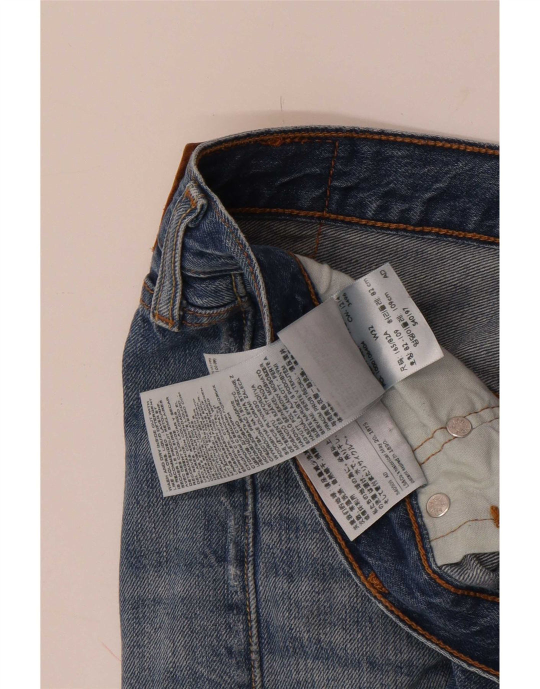 Levi's Womens 501 denimshorts W32 Large Blue Bomuld