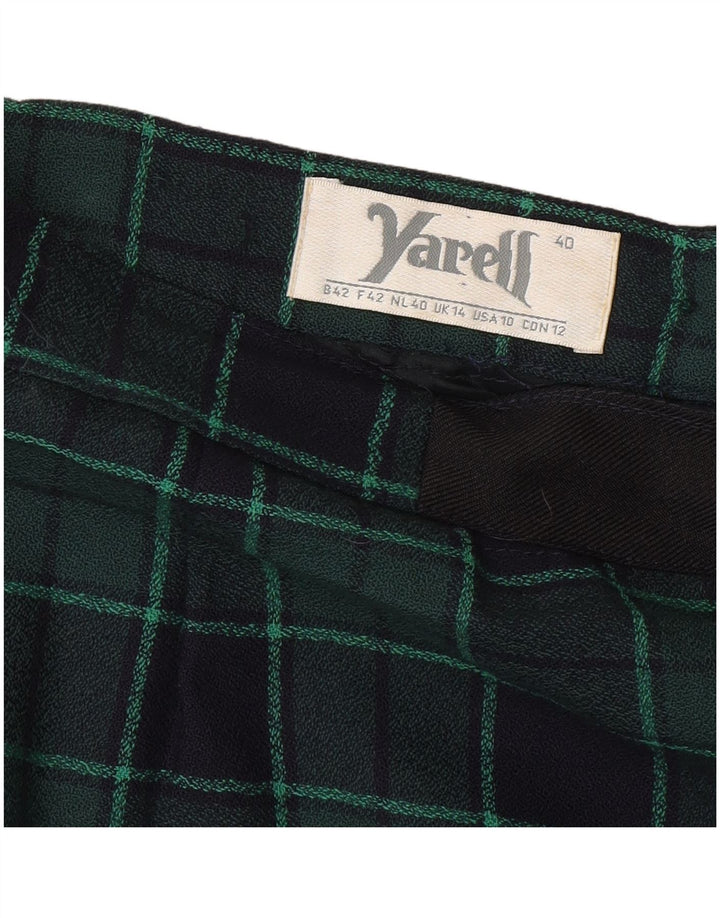 Yarell Pencil Nederdel til kvinder EU 40 Medium W32 Grøn Plaid