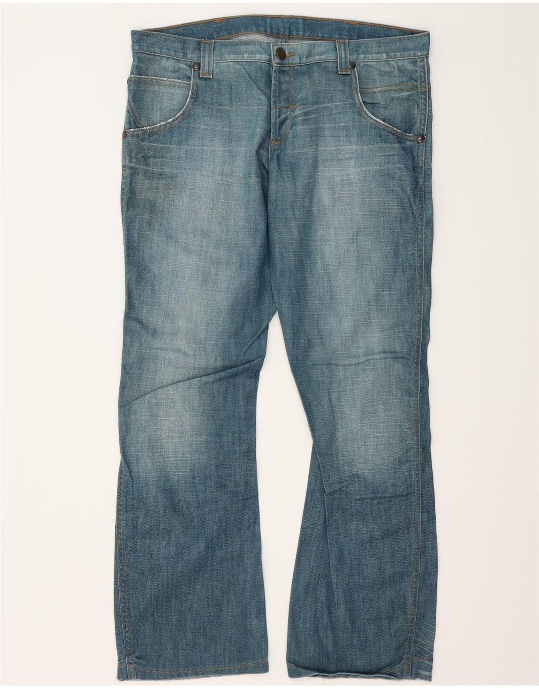 Wrangler Herre Sharkey Bootcut Jeans W36 L32 Blå Bomuld