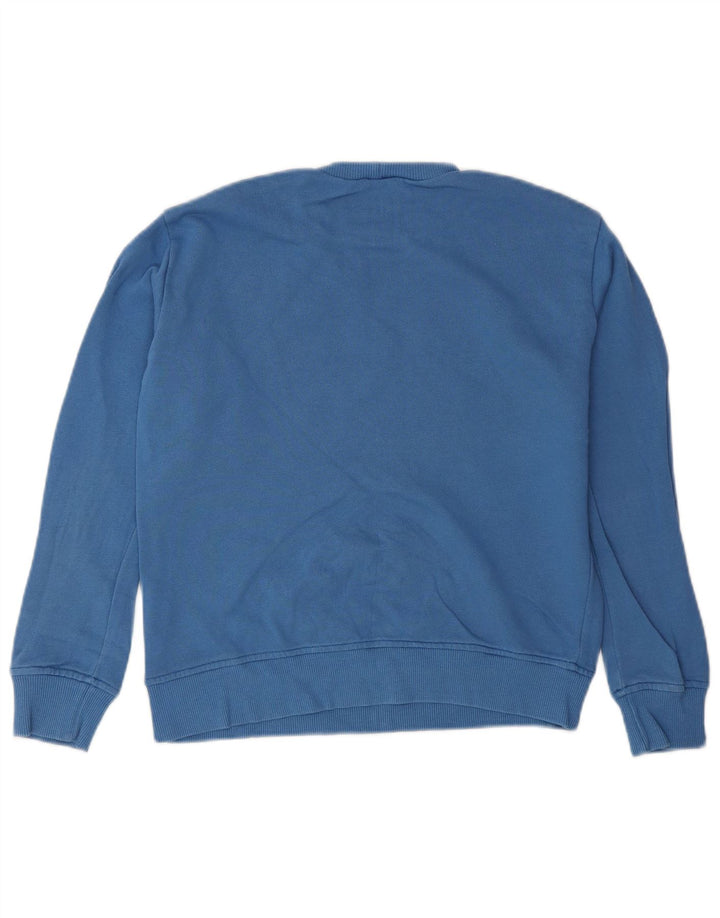 Benetton Boys Grafisk Sweatshirt Jumper 8-9 år Stor Blå Bomuld