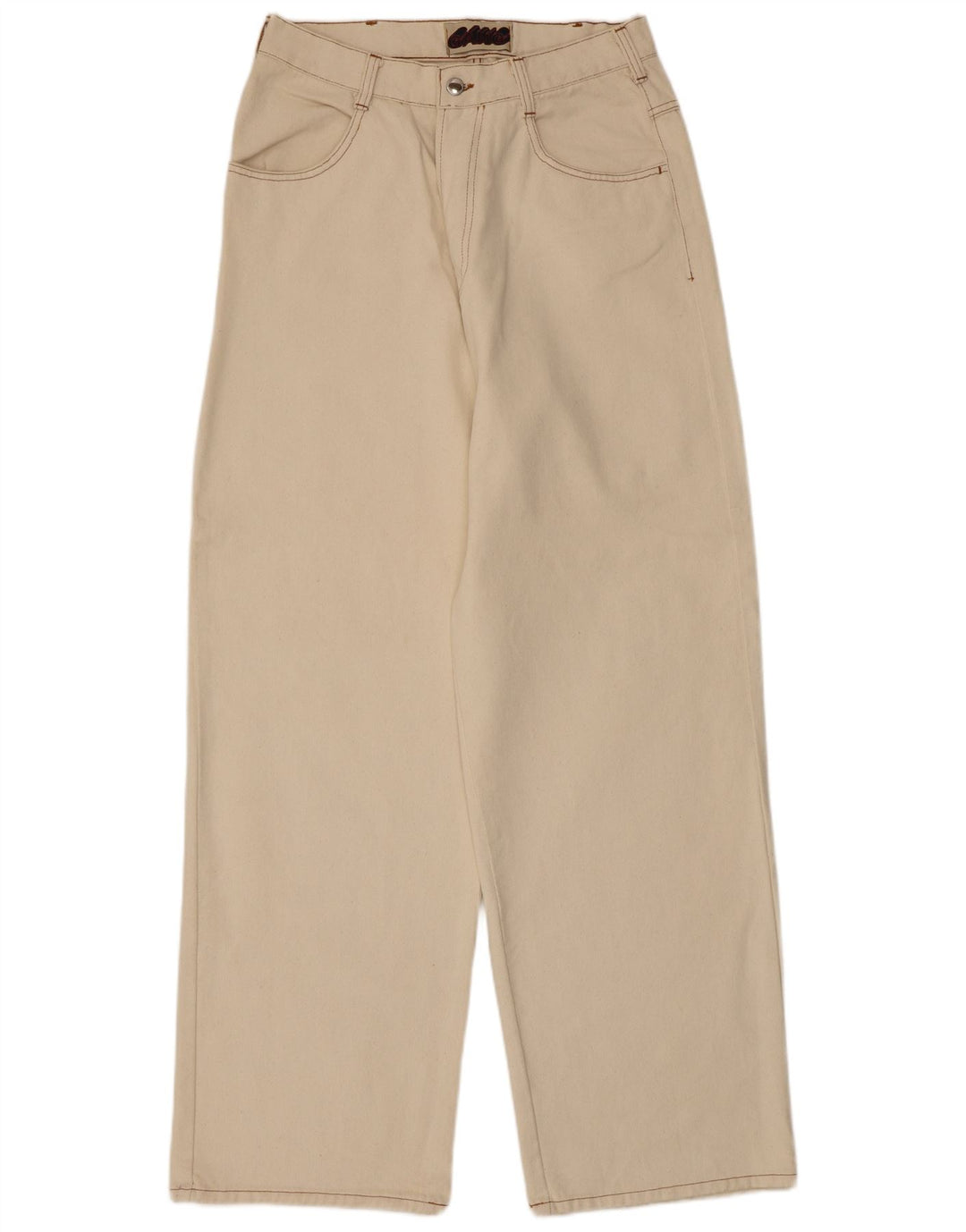 GANG Herre Brede Ben Casual Bukser XL W32 L33 Off White Bomuld