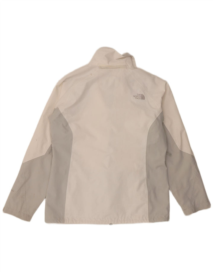 The North Face Regnjakke til kvinder UK 16 Large White Colourblock Polyester