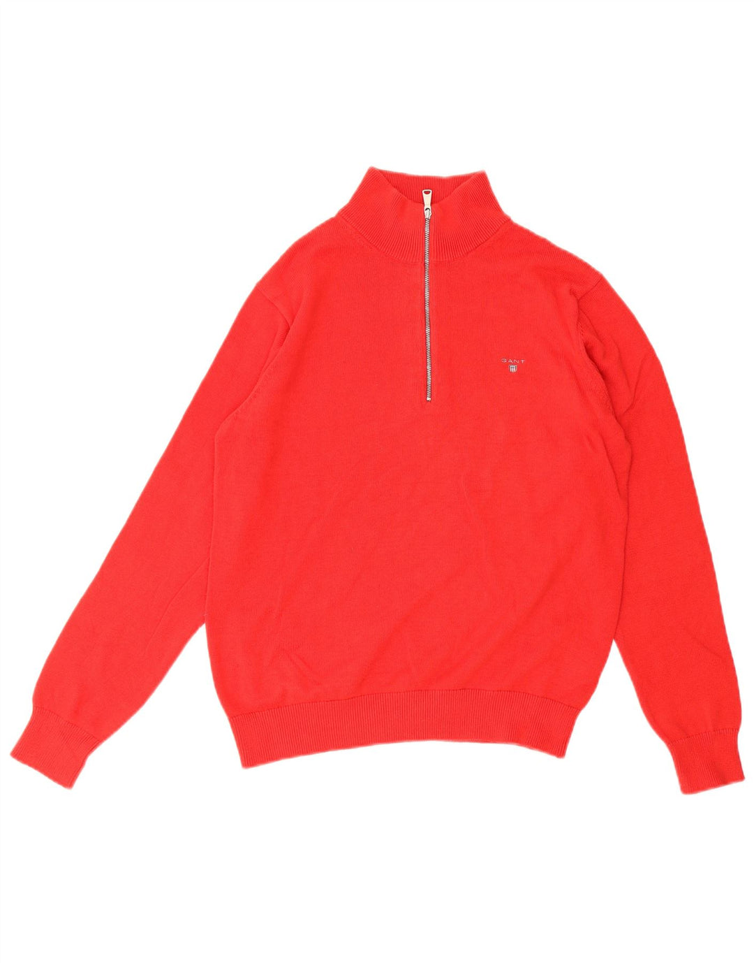 Gant Boys Zip Neck Sweater 14-15 år Rød Bomuld
