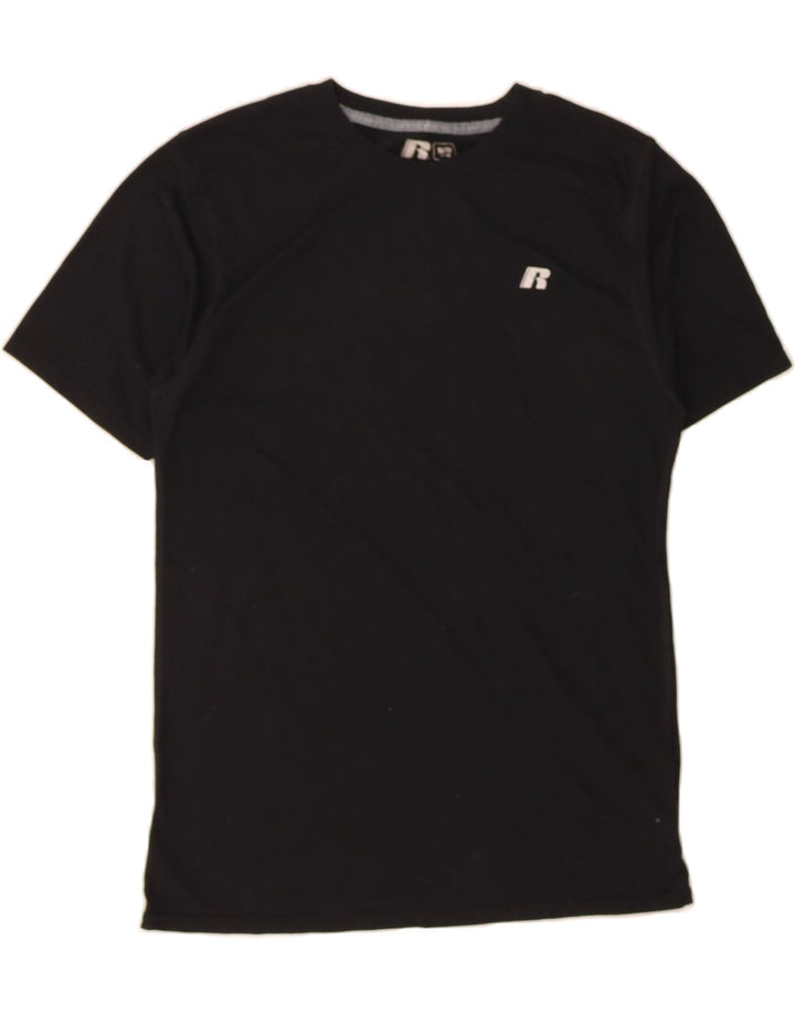 RUSSELL ATHLETIC Mens Dri-Power T-Shirt Top UK 38/40 Medium Black Vintage Russell Athletic and Second-Hand Russell Athletic from Messina Hembry 