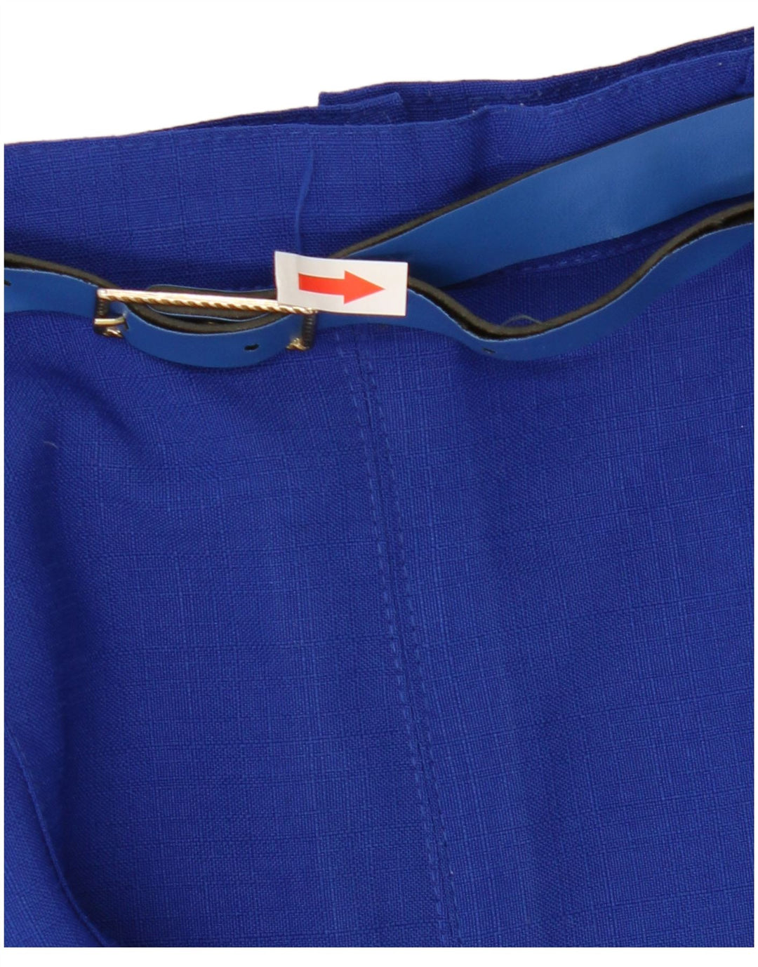 Vintage plisseret nederdel til kvinder UK 14 Medium W28 Blue Polyester