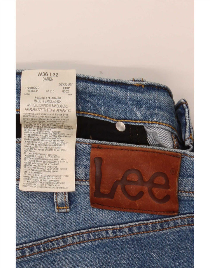 Lee Herre Daren Slim Jeans W36 L32 Blå Bomuld